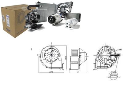 VENTILADOR SOPLADORES BMW X5 F15 F85 X6 F16 F86 2.0-4.4 08.13-07.19  