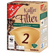 Gut&Gunstig Kaffee Filter Filtry nr 2 100sztuk DE