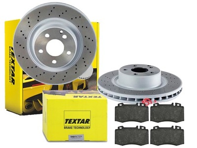 ДИСКИ ТОРМОЗНЫЕ КОЛОДКИ TEXTAR ПЕРЕД MERCEDES SL R230 312MM