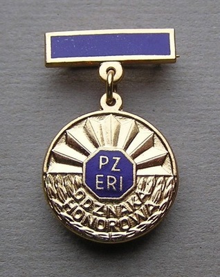 Odznaka Honorowa PZERI złota