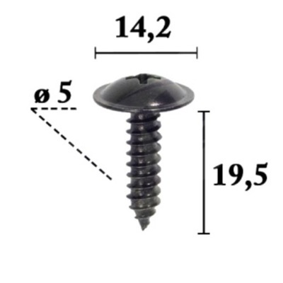 VARŽTAS MONTAVIMO 10 VNT. ROMIX 1249305207E 