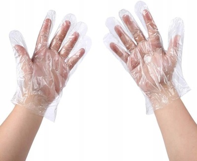 Plastikowe jednorazowe rękawiczki 500 szt.