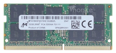 32GB 3200 MICRON PC4-3200AA TG1-11 ECC MTA18ASF4G72HZ-3G2B2 PAMIĘĆ RAM DDR4