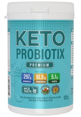 Keto Probiotix Suplement diety Wspomaga odchudzanie 120g- smak kokos