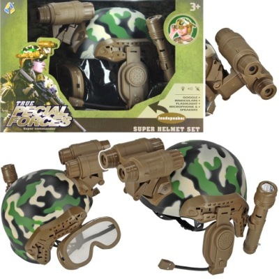 ZESTAW WOJSKOWY WOJSKO MAŁY ŻOŁNIERZ HEŁM Z LORNETKĄ