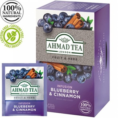 Herbata jagodowa i cynamonowa ekspresowa Ahmad Tea 40 g