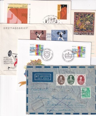 Świat . 1957 . NRD. Liechtenstein. FDC