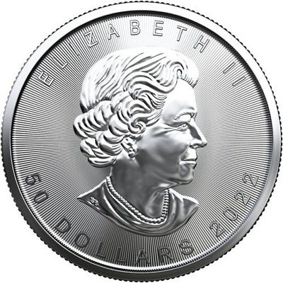 Pakiet 25x Srebrna Moneta Kanadyjski Liść Klonu 2022, 1 uncja