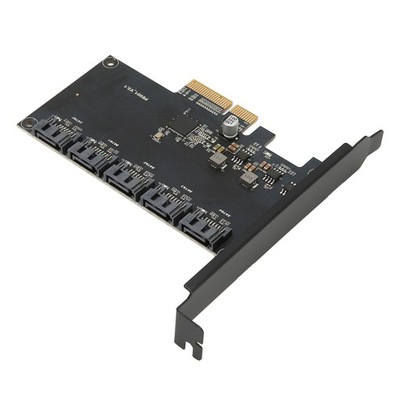 Karta adaptera PCIE 4X do 5 portów SATA3.0 6 gb/s