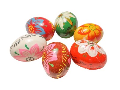 Pisanki ręcznie malowane Jajko Wielkanoc 6 szt