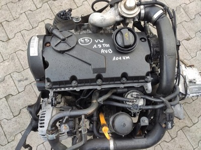 SILNIK KOMPLETNY VOLKSWAGEN 1.9 TDI AVB 101KM BDB