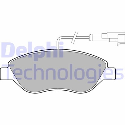 DELPHI LP2299 КОМПЛЕКТ КОЛОДОК ШАЛЬМІВНИХ, ГАЛЬМА TARCZOWE