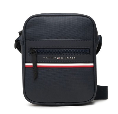 Tommy Hilfiger saszetka TH STRIPE MINI REPORTER niebieski