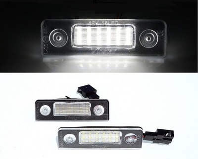 Skoda octavia ii roomster подсветка номерного знака led фото №1