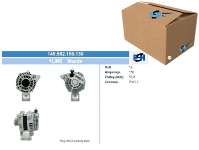 ALTERNADOR MAZDA 150A ALTERNADOR BV PSH  