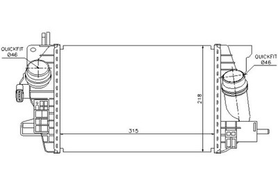 Nissens 96574 радиатор воздуха наддувочный фото №1