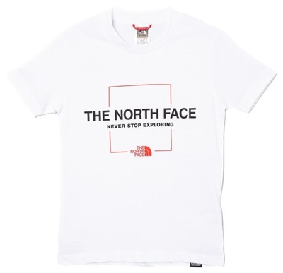 T-shirt THE NORTH FACE chłopięcy biały z logo