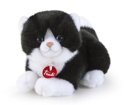 Maskotka czarno- biały kotek Kot przytulanka Trudi