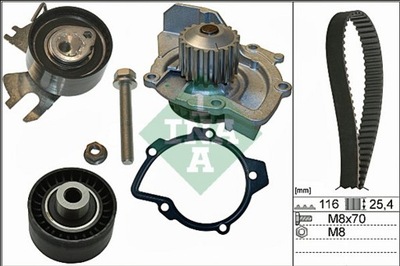 INA 530 0558 31 KOMPLEKTAS SKIRSTYMO SISTEMOS C4 PICASSO 13- /+SIURBLYS 