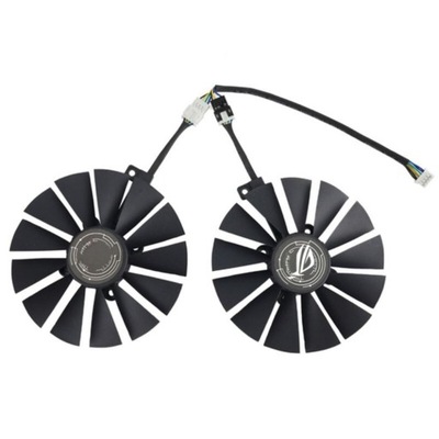 2PCS Graphics Card Cooler wentylator dla Asus Strix Rx 470 580 570 GTX Fan