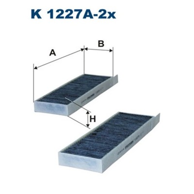 FILTR, VĖDINIMAS VIETOS PASAZERSKIEJ FILTRON K 1227A-2X 