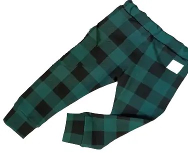 Spodnie krata zielona rozmiar 104