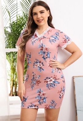 SHEIN KOSZULA NOCNA PLUS SIZE Z KORONKĄ 44 V3B