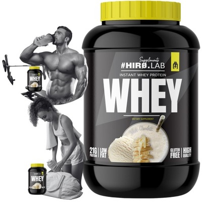 Białko whey WPC protein 2000 g odżywka serwatkowe białkowa Biała Czekolada