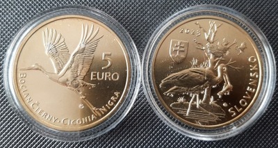 SŁOWACJA 5 euro BOCIAN