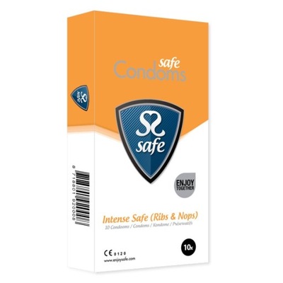 SAFE - Condoms Intense Safe Ribs Nobs (10 pcs)