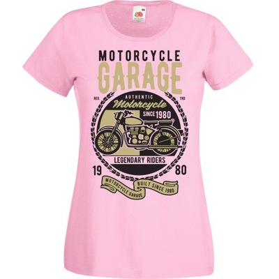 Koszulka motocykl motor motocyklista sport L różow