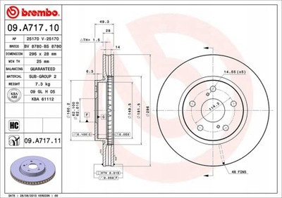 ДИСК ТОРМОЗНОЙ LEXUS IS220D 05-