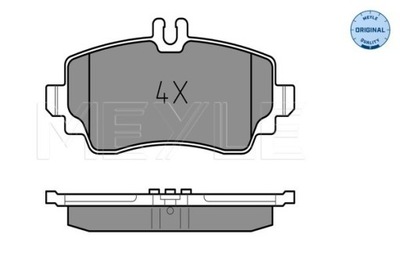 КОЛОДКИ HAM ПЕРЕД MEYLE MERCEDES CLASS A A 160