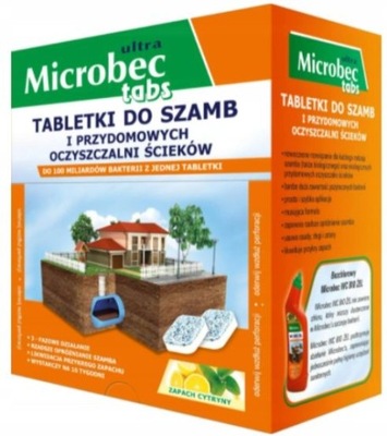 Tabletki do szamba BROS MICROBEC ULTRA 16x20g