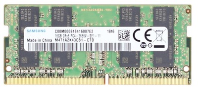 16GB 2666 SAMSUNG PC4-2666V 2Rx8 SE1-11 M471A2K43CB1-CTD PAMIĘĆ RAM