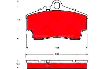 ZAPATAS DE FRENADO PORSCHE PARTE TRASERA 911 (996) CARRERA 97-  