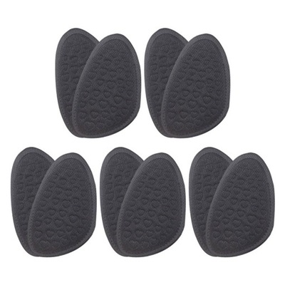 5 Pairs Liner, High Pads Forefoot Cushions Black