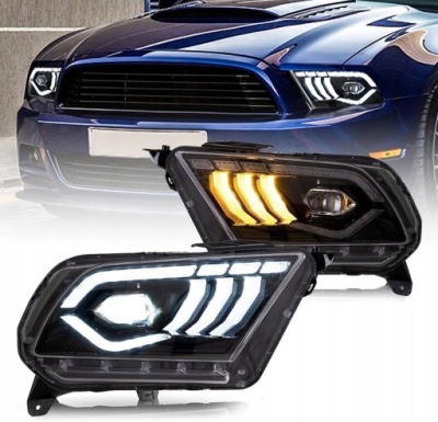 Ford mustang 2010-2014 фара ліхтарі  перед комплект vland ліва + правий led фото №1