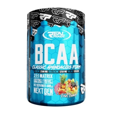 Real Pharm BCAA 400g Instant Aminokwasy 2-1-1 Regeneracja mięśni