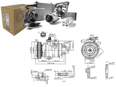 KOMPRESORIUS KOMPRESORIUS KONDICIONAVIMO NISSENS 55111034A 