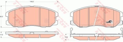 КОЛОДКИ ТОРМОЗНЫЕ ПЕРЕД OPEL ANTARA