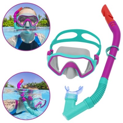ZESTAW DO NURKOWANIA DLA DZIECI MASKA Z RURKĄ DO PŁYWANIA