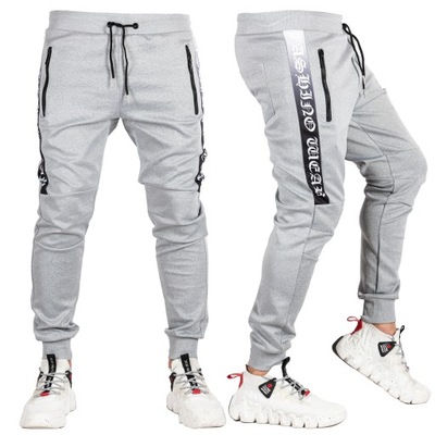 Spodnie JOGGERY dresowe szare MADLEN r.3XL