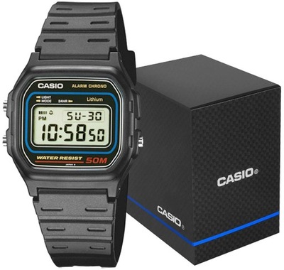 ZEGAREK MĘSKI CASIO z Budzikiem Alarmem Data LED Stoper