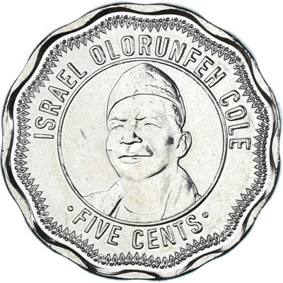 Moneta, Sierra Leone, 5 Cents, 2022, Israel Olorun