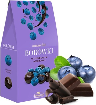 BORÓWKI W CZEKOLADZIE DESEROWEJ AMARESTI 80G