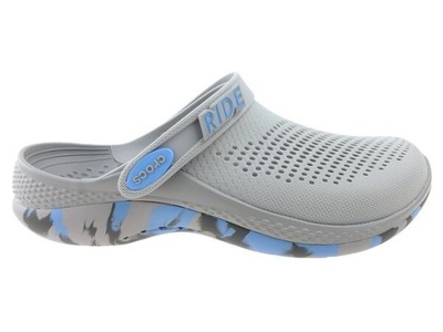 CROCS LITERIDE 360 CLOG # 39-40 # 207634-0ZU # LIGHT GREY/OXYGEN # M7/W9