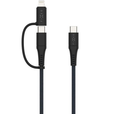 Kabel Fixed USB typ C - USB typ C 2 m černý