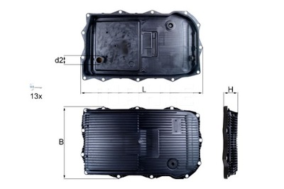 KNECHT FILTRO HYDRAULIKI CAJAS DE TRANSMISIÓN BMW 1 F20 1 F21 2 F22 F87 2  