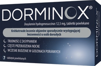 DORMINOX 12,5MG, na sen, 7TABLETEK